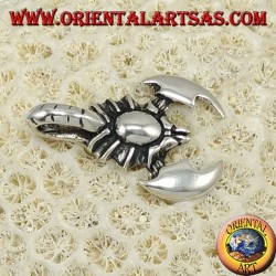 Silver pendant, scorpion