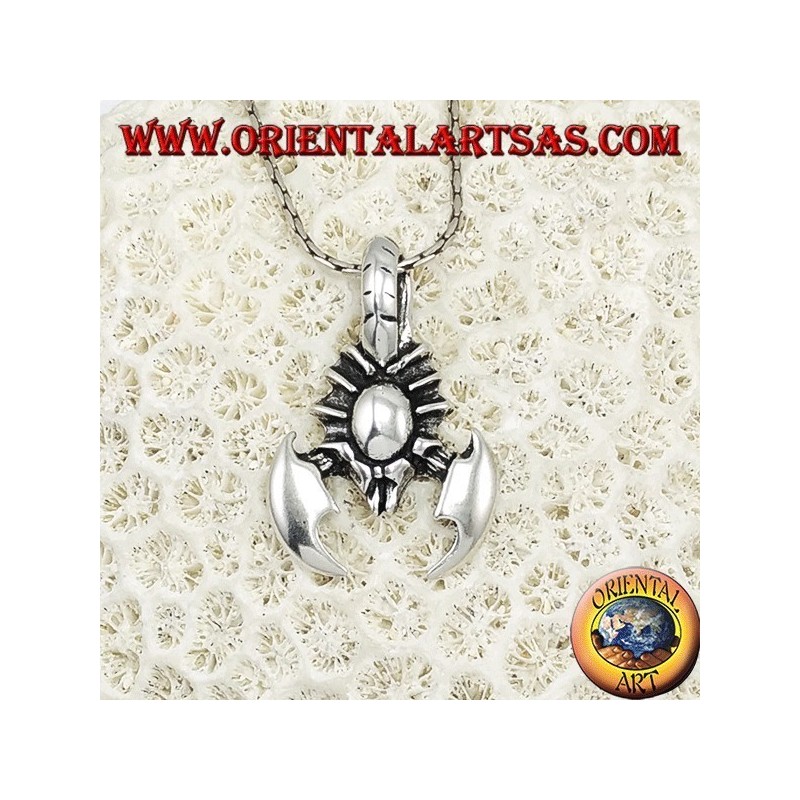 Pendentif en argent, scorpion