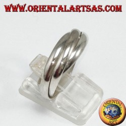silberner Ring, 3 für 3mm (Cartier-Modell)