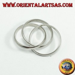 silver loop ring, 3 for 3mm (Cartier model)