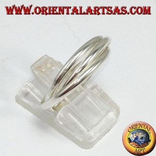 silver loop ring, 3 for 2mm (Cartier model)