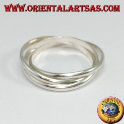silver loop ring, 3 for 2mm (Cartier model)