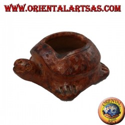 Cenicero de terracota, tortuga
