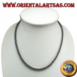 Collana  in argento, torcione cm 45