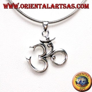 925 Silver Pendant, OM Oṁ Óm And Aum Syllable Sacred