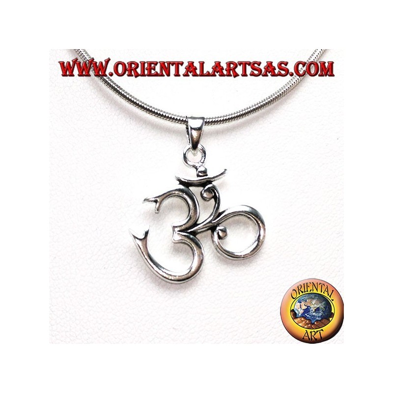 Colgante de plata 925, OM Oṁ Óm y Aum Syllable Sacred
