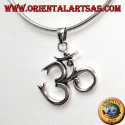 Pendentif en Argent 925, OM Oṁ Óm et Aum Syllable Sacred