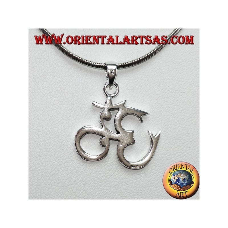 Colgante de plata 925, OM Oṁ Óm y Aum Syllable Sacred