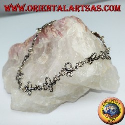 Pulsera de plata con 12 cobra