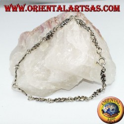 Pulsera de plata con 13 elefantes