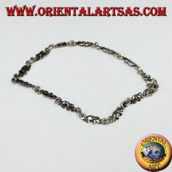 Silberarmband mit 13 Elefanten