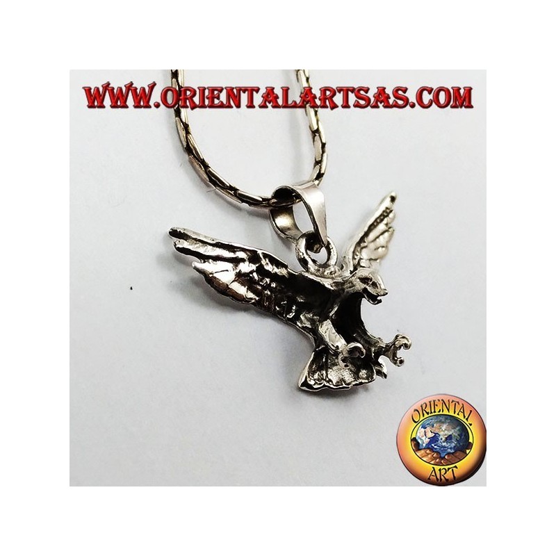 Aquila ciondolo in argento