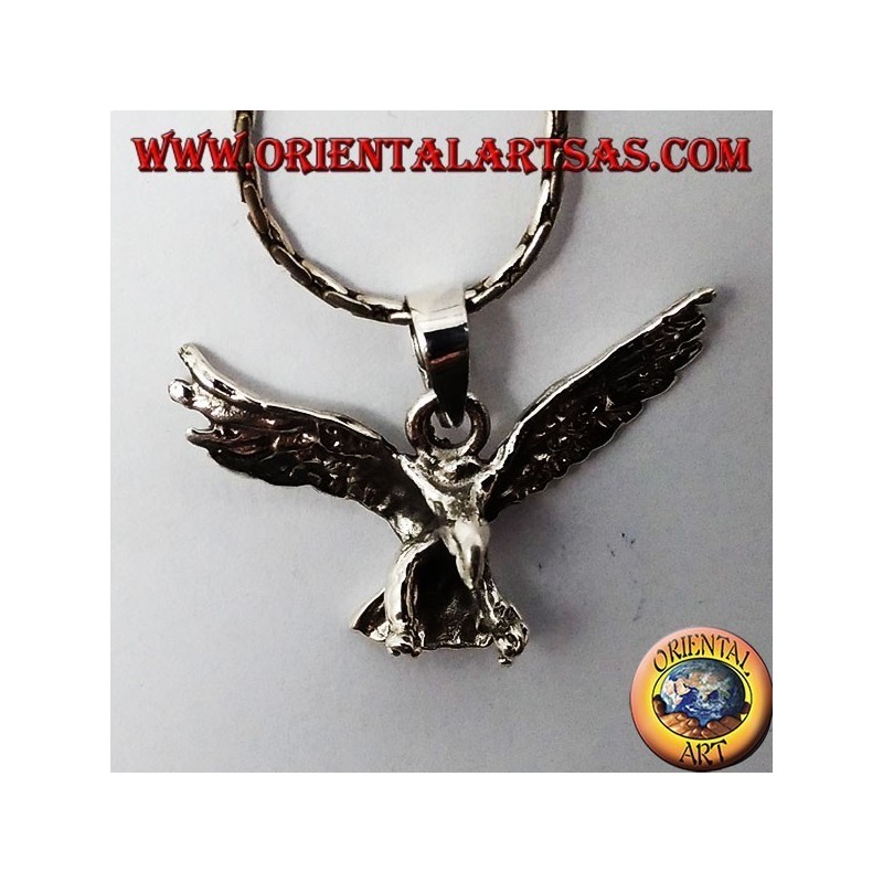 Colgante águila de plata