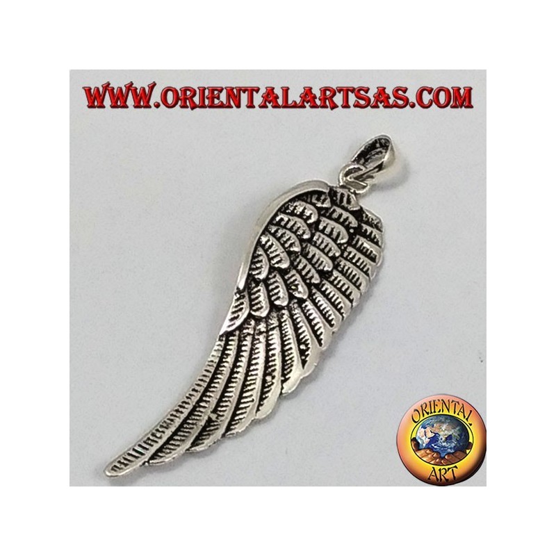 Aile Pendentif en Argent (Grand)