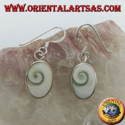 pendientes de plata, ojos de Santa Lucía oval