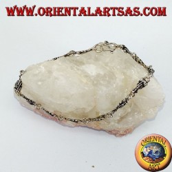 Bracelet en argent avec 13 homards