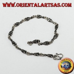 Pulsera de plata con 13 langostas