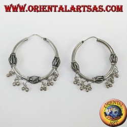 Pendientes de plata con colgantes