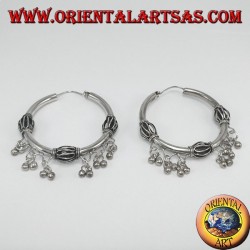 Pendientes de plata con colgantes