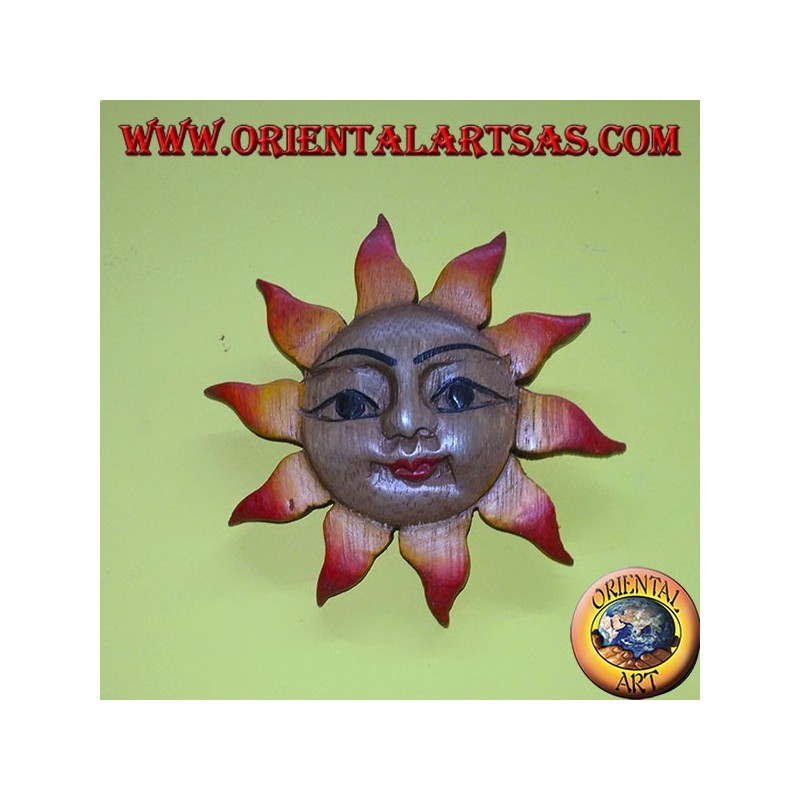 Sole il legno di teak colorato piccolo