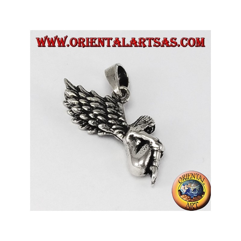 Pendentif en argent Fée tridimensionnelle