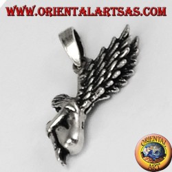 Silver pendant Three-dimensional fairy