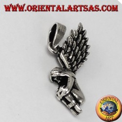 Silver pendant Three-dimensional fairy