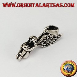 Silver pendant Three-dimensional fairy