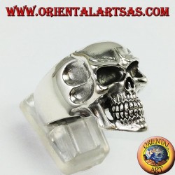 Anillo de plata de ley 925, cráneo de Joker
