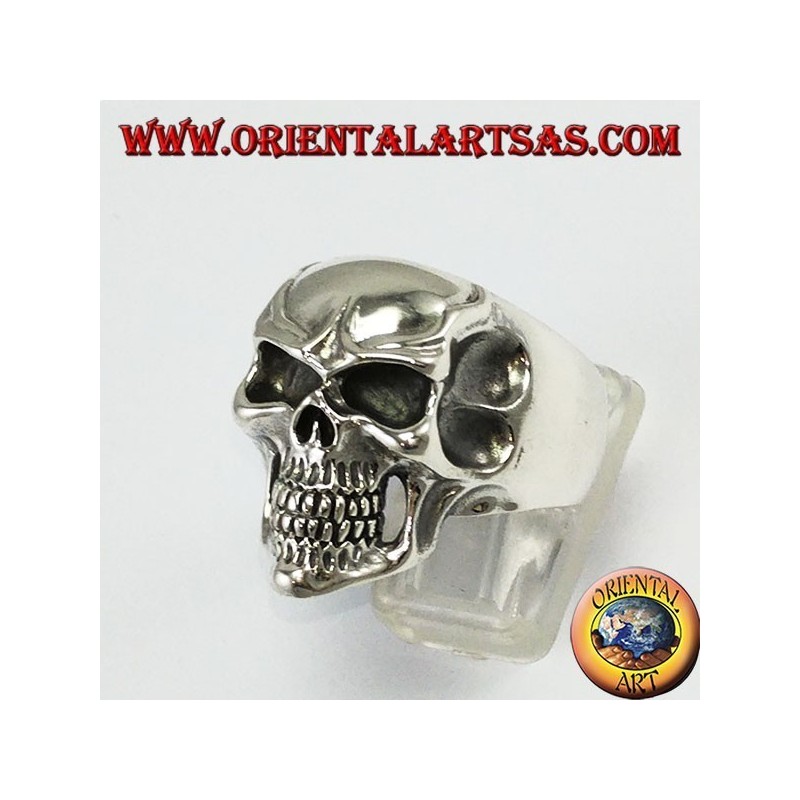 Anillo de plata de ley 925, cráneo de Joker