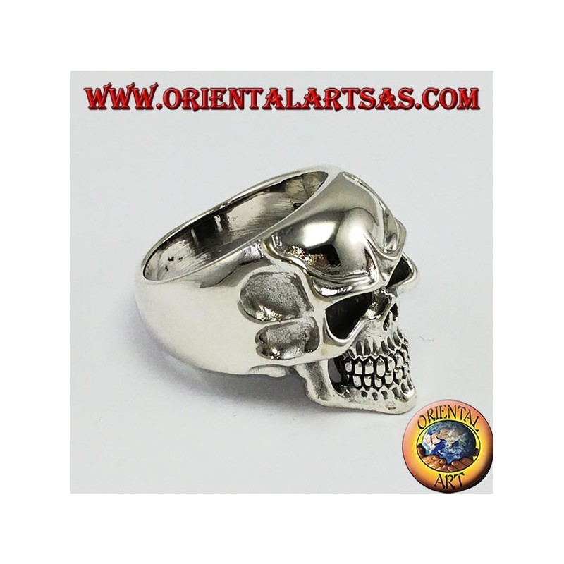 Anillo de plata de ley 925, cráneo de Joker