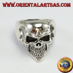 925 Sterling Silber Ring, Joker Totenkopf