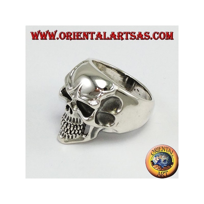Anillo de plata de ley 925, cráneo de Joker