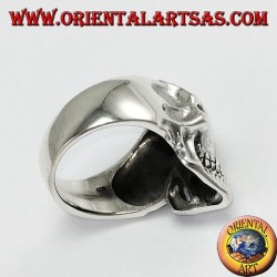 Anillo de plata de ley 925, cráneo de Joker