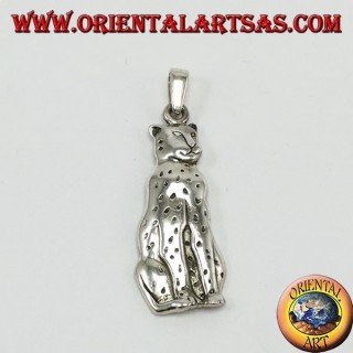 Ciondolo in argento, pantera