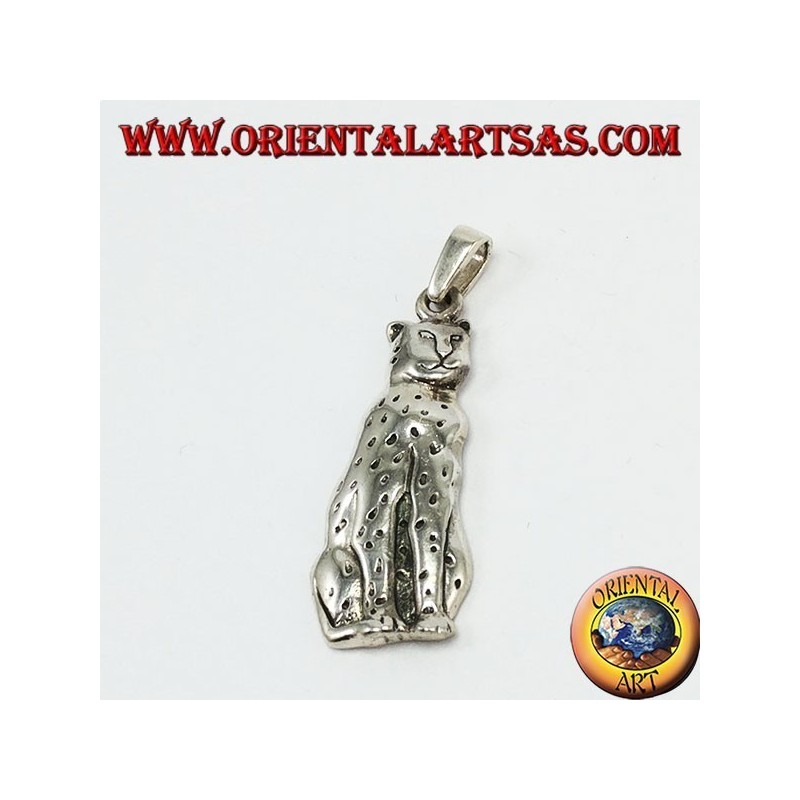 Silver pendant, panther