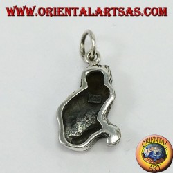 Pendentif en argent, chat persan