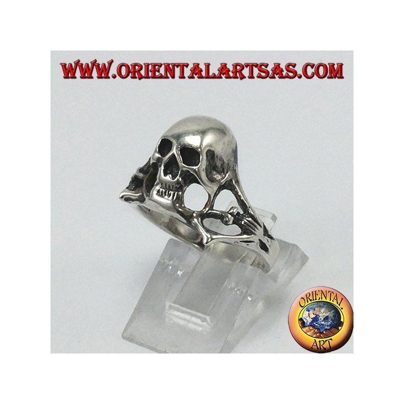 Anello Teschio in Argento 925 "Oltretomba" - Gotico e Audace
