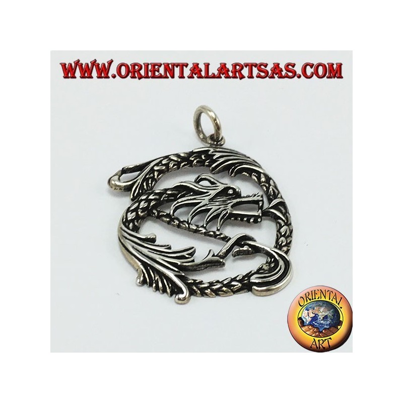 Infinity dragon pendentif en argent