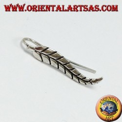 Boucle d'oreille en argent, couverture d'oreille de plume