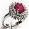 Silver rings with gems