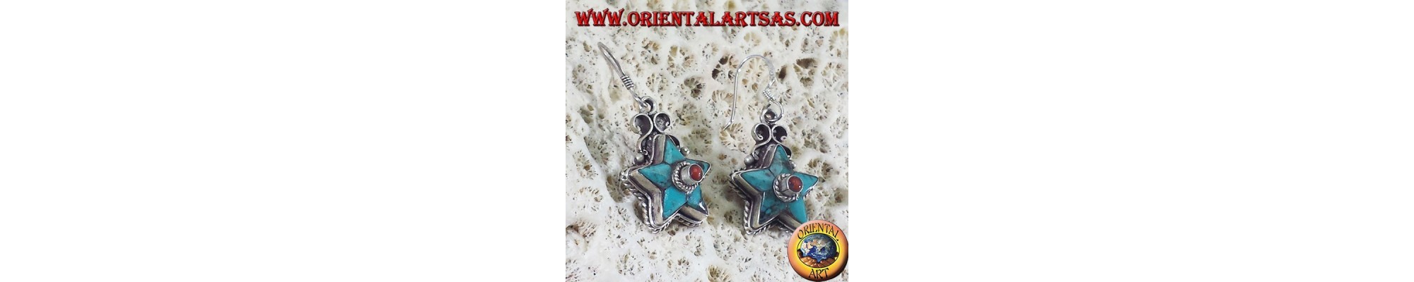 Orecchini in Argento 925 e Turchese Naturale |Artigianato unico.