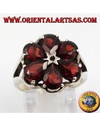 Anillos de Plata 925‰  con Granates o Peridoto Natural