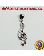 Musikalischer und sportlicher 925 ‰ Silberanhänger