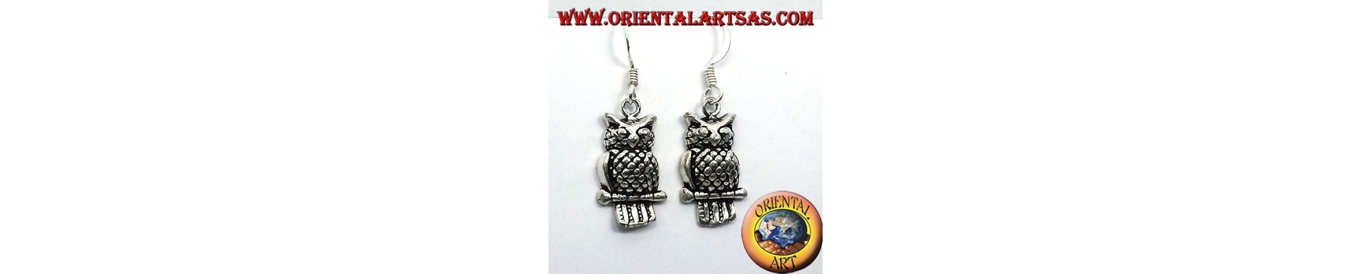 Pendientes con forma de animal en plata 925 ‰