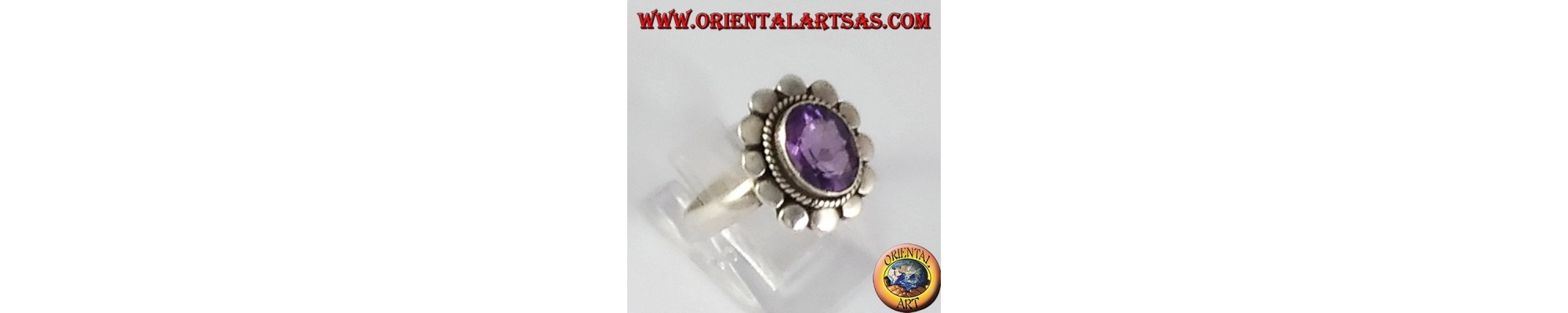 Anillos de plata maciza 925 con Amatistas naturales – elegancia y energía
