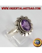 Solid sterling silver 925 rings with natural Amethysts – elegance & light