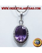 Silver & Natural Amethyst Pendants | Purple Gemstone Jewelry