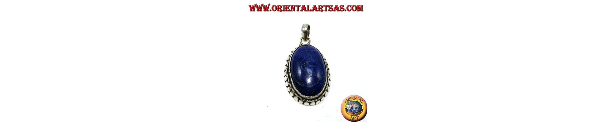 Silver Pendants with Lapis Lazuli and Larimar | Oriental Art