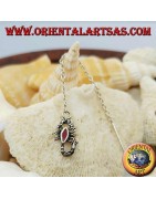 Ohrringe mit Kettenanhänger aus 925er Silber